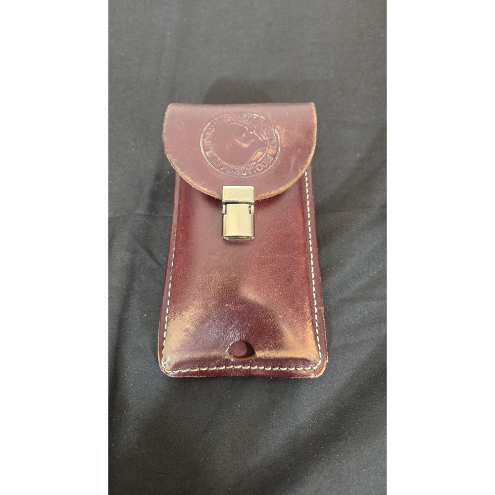 Occidental Leather Phone Pouch With Belt Clip - needs a polish